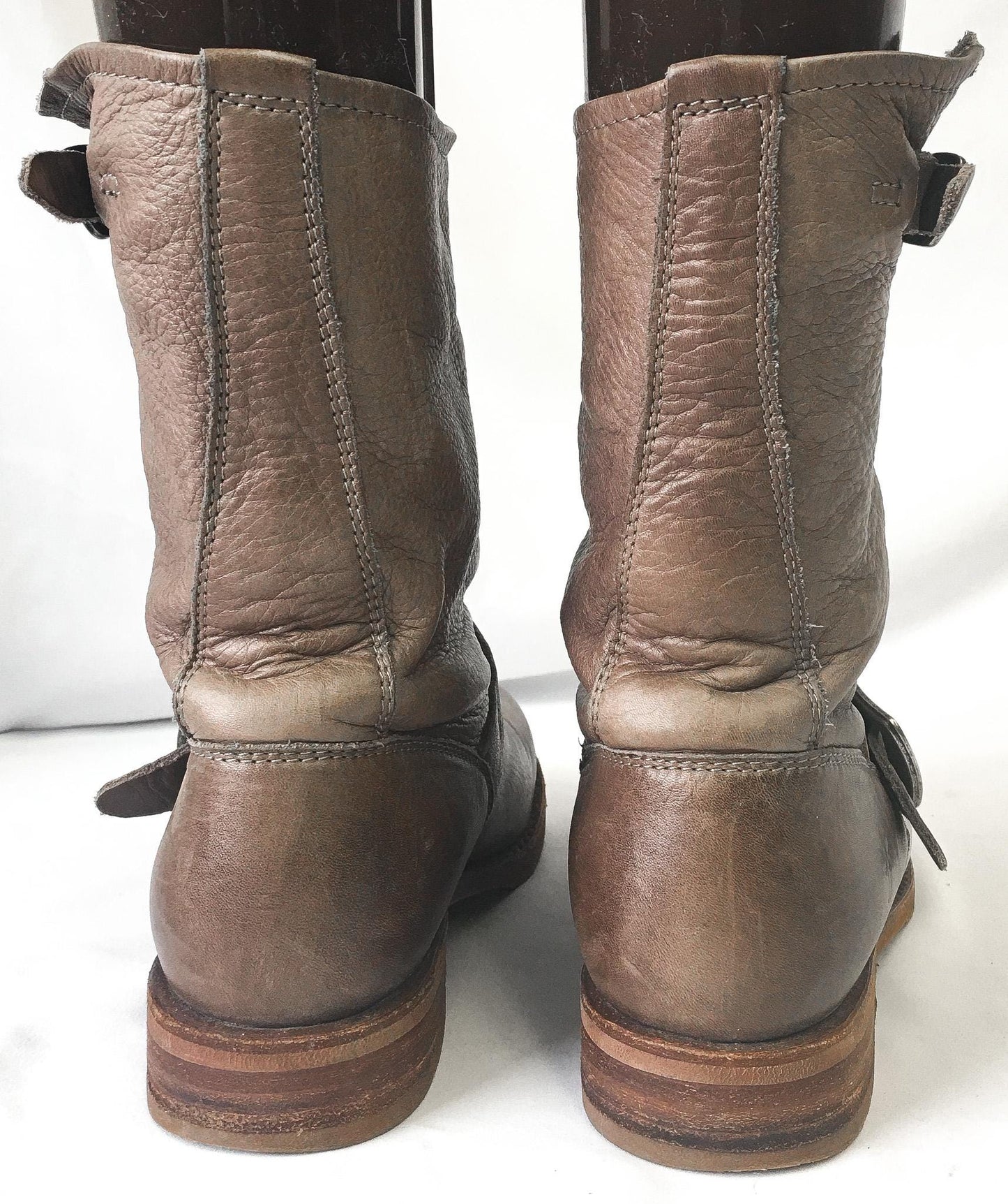 Vintage Inspired Frye Veronica Slouchy Brown Leather Boots, Women's Sz. 7.5B, Vintage Western Boho Boots