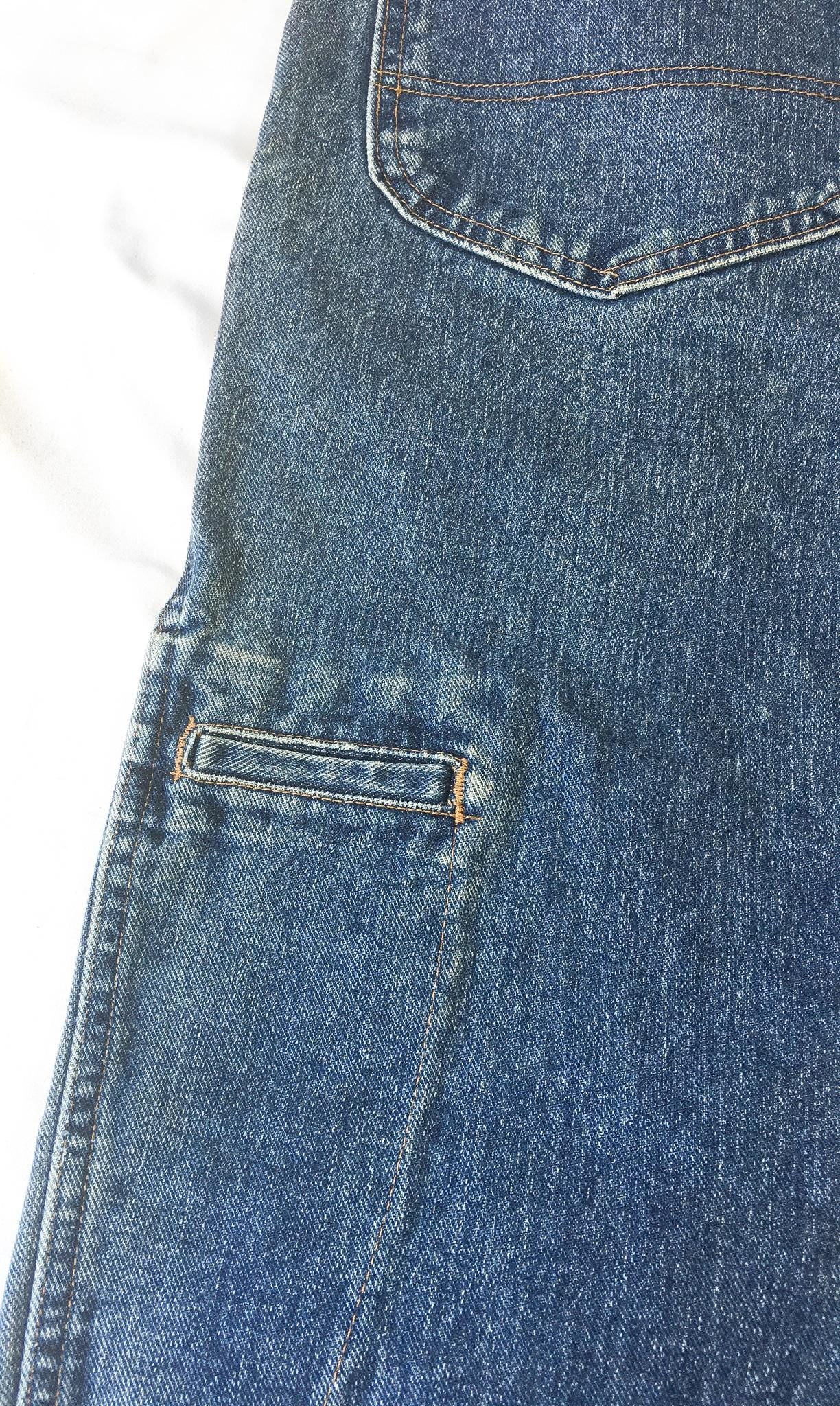 90s Marithe Francois Girbaud Medium Wash High Waist Tapered Leg Jeans, 28" x 30", Vintage 90s Denim
