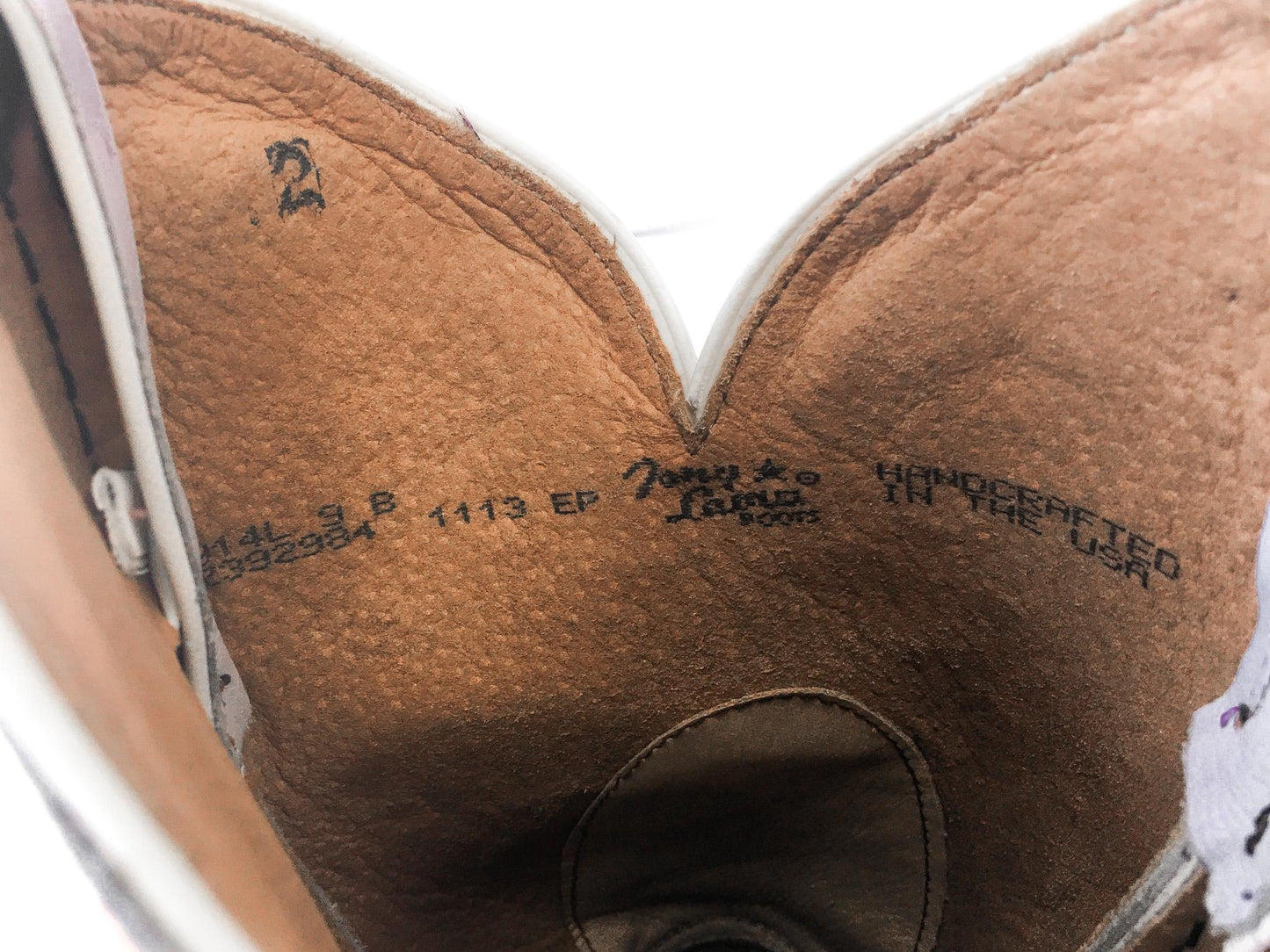 Vintage Tony Lama Lilac/Light Purple Black Leather Cowboy Boots with Pink Embroidery, Women's Sz. 9B, Vintage Rare Unique Western Boots