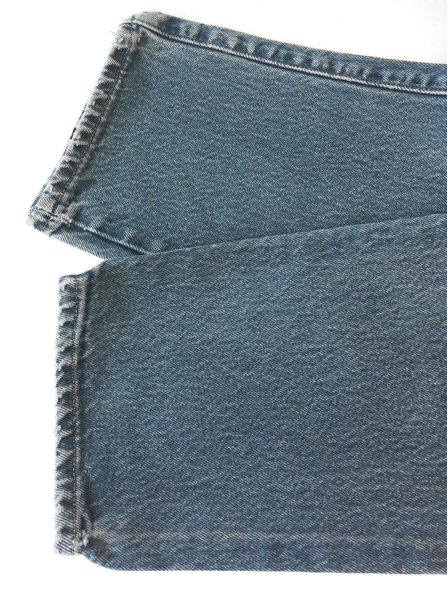 90s Marithe Francois Girbaud Medium Stonewash High Rise Straight Leg/Baggy Jeans, 26" x 31"