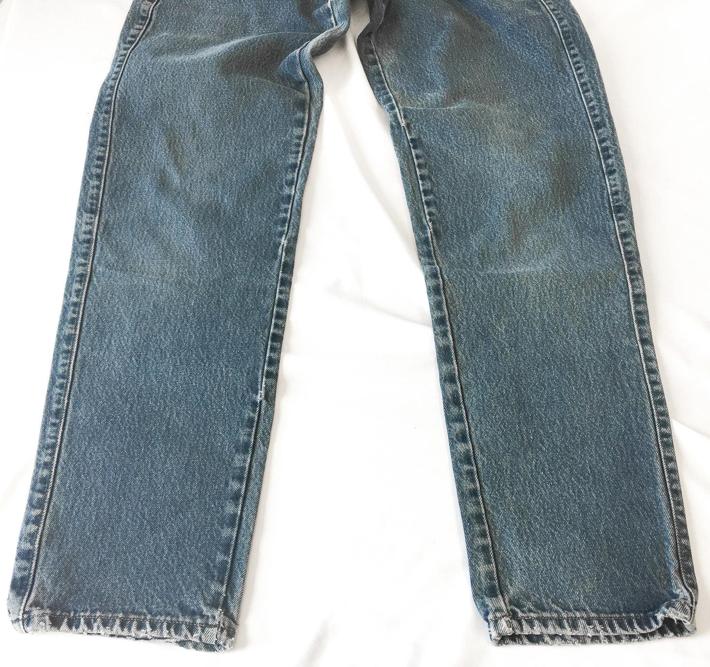 90s Marithe Francois Girbaud Medium Stonewash High Rise Straight Leg/Baggy Jeans, 26" x 31"