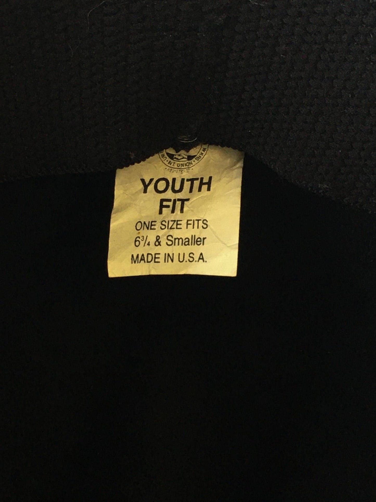 Vintage Inspired Stetson Black Felt Flatbrim Cowboy Hat with Woven Leather Band Detail, Sz. 6 3/4, Vintage Western Hat