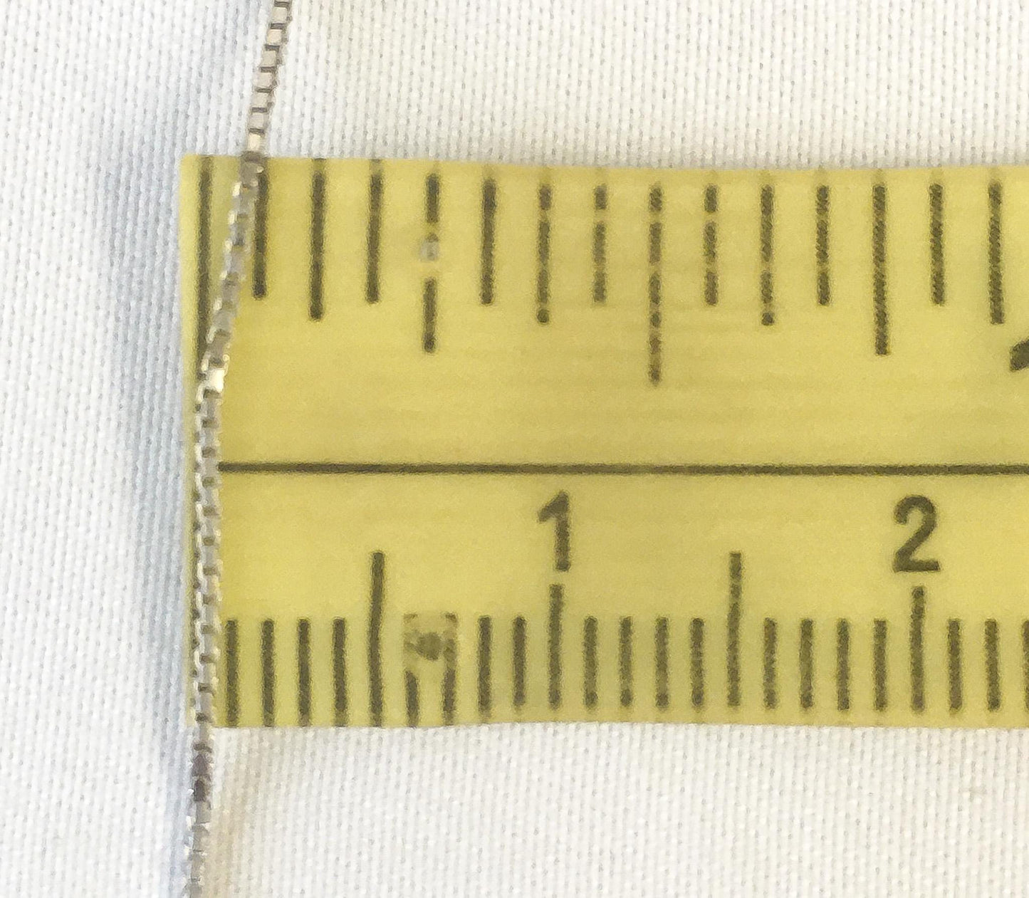 14K White Gold Box 24" Chain Necklace, 1mm Width, Simple Everyday Dainty Layering Chain Necklace