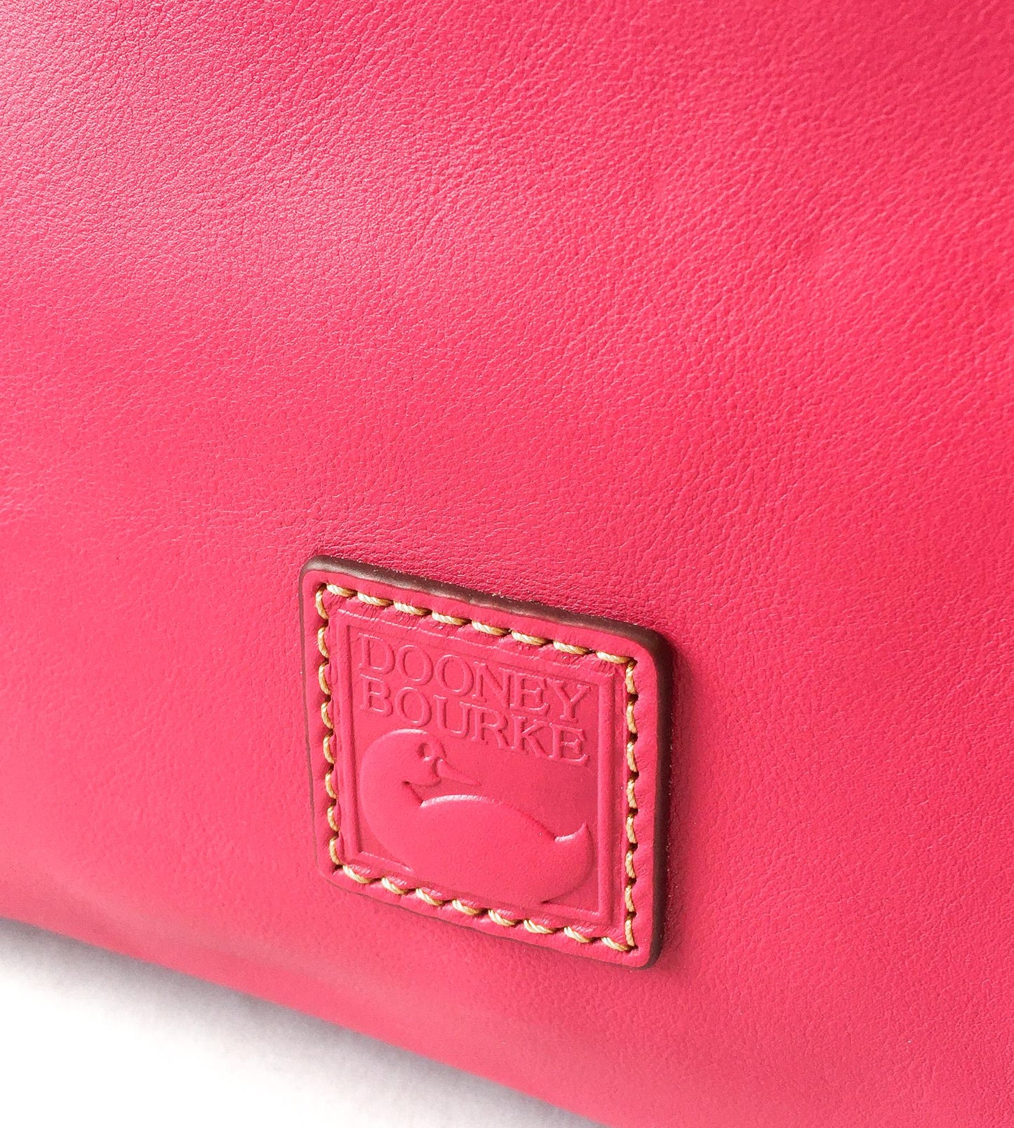Vintage Dooney and Bourke Large Florentine Ashton Pink Leather Shoulder Tote Bag