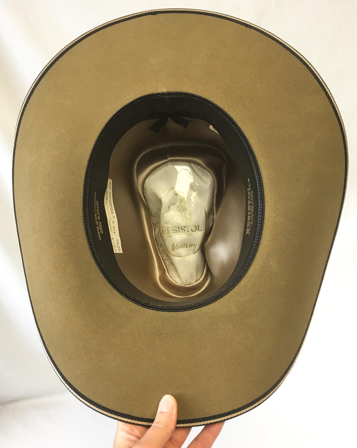 Vintage Resistol 2X Brown Tall Cowboy Hat, Sz. 6 5/8, Vintage Western Hat