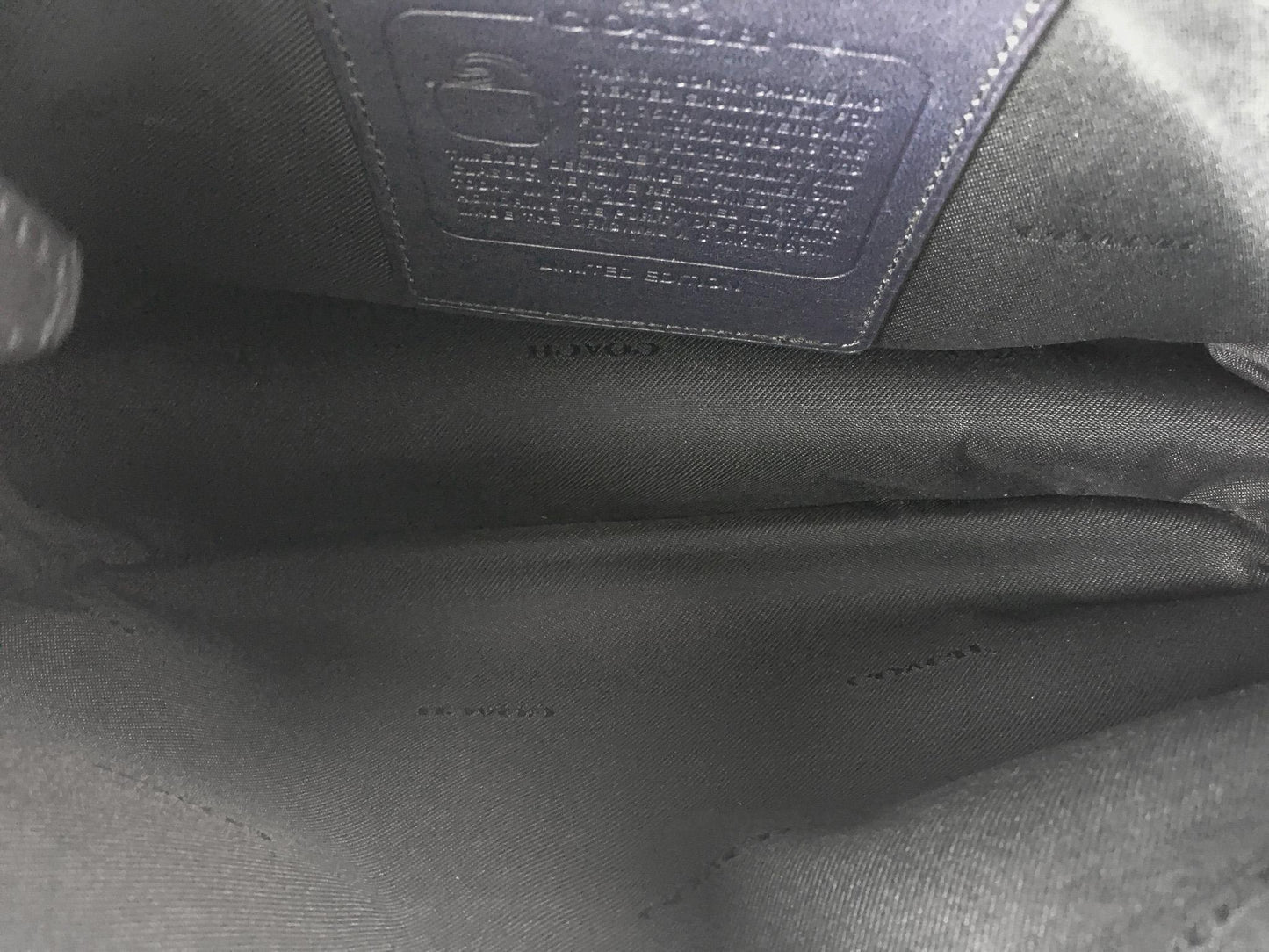 Limited Edition Coach Dark Navy Legacy Saddle Bag 75th Anniversary Leather Crossbody Shoulder Bag, Everyday Classic Coach Handbag