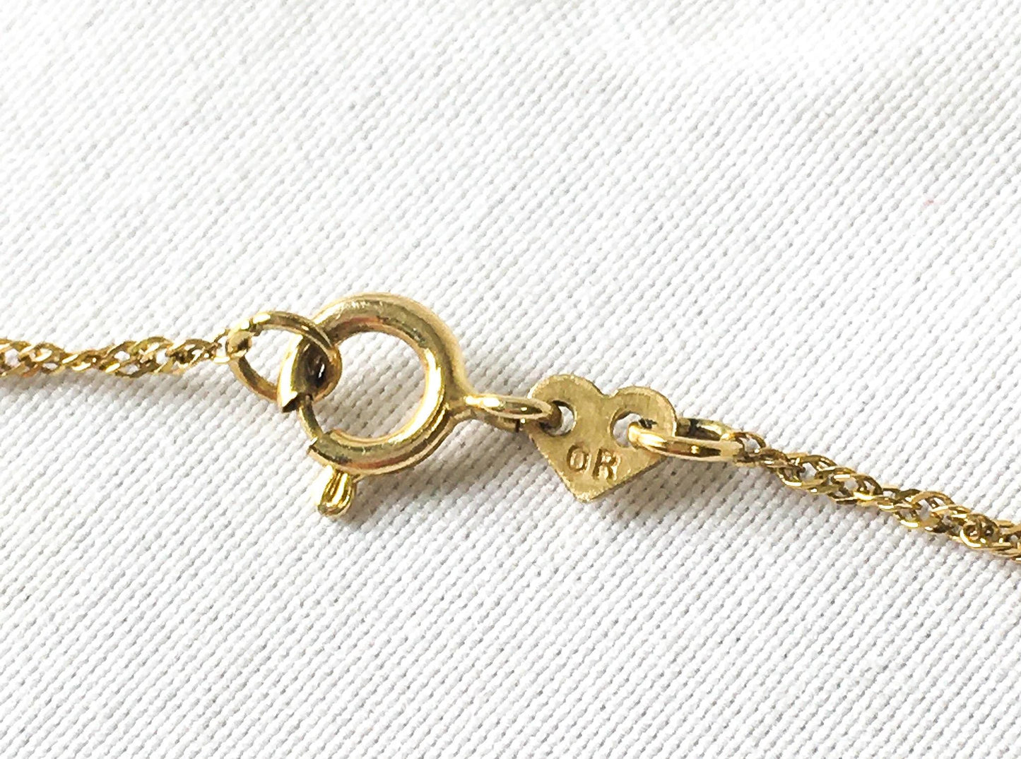 14K OroAmerica Yellow Gold Chain Anklet/Bracelet with Round Spacers, 9", Simple Dainty Everyday Stackable Anklet Bracelet