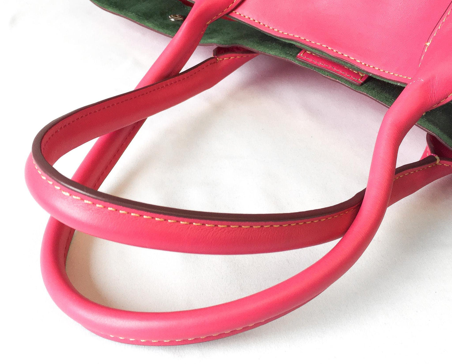 Vintage Dooney and Bourke Large Florentine Ashton Pink Leather Shoulder Tote Bag
