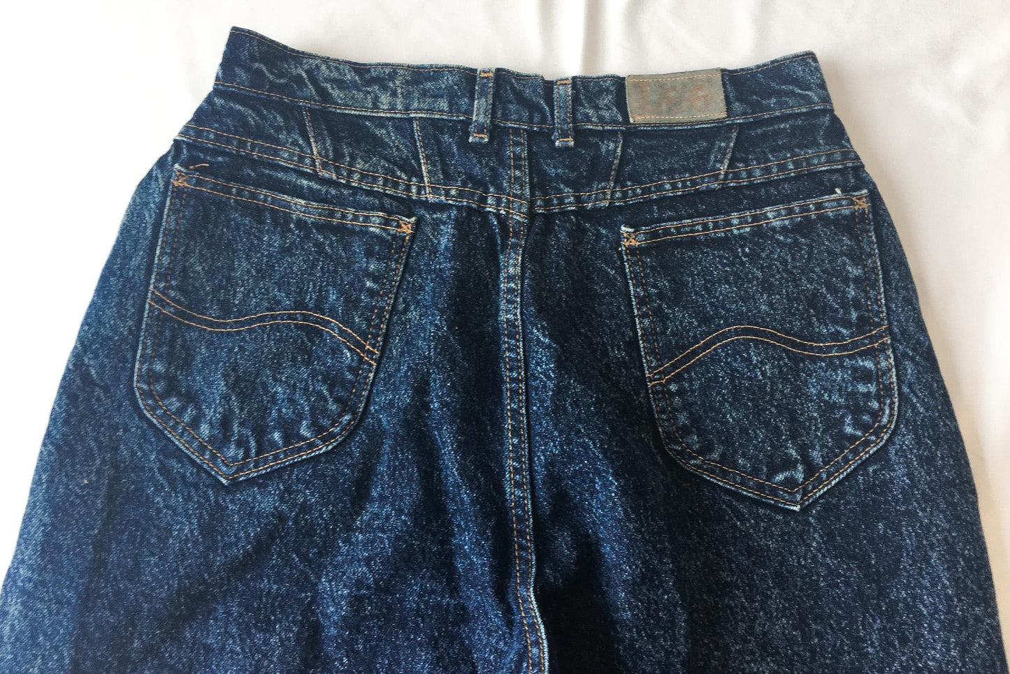 Vintage 90s Lee Dark Acid Wash High Rise Baggy Jeans, 30" x 31"
