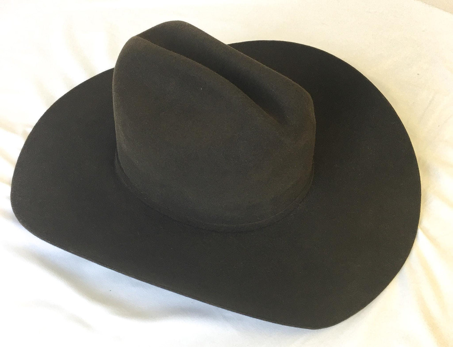 Maverick Chocolate Brown Cowboy Hat with Silver Buckle Band Detail, Sz 7 1/4, Vintage Western Festival Hat