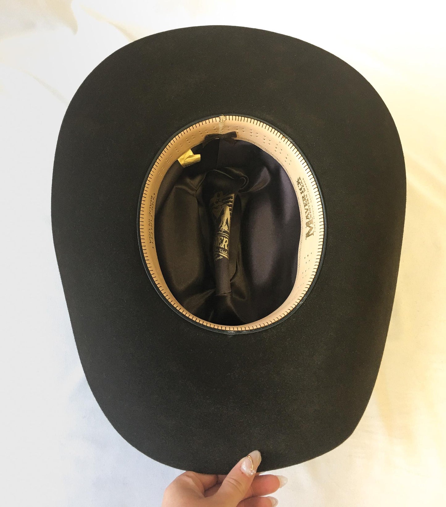 Maverick Chocolate Brown Cowboy Hat with Silver Buckle Band Detail, Sz 7 1/4, Vintage Western Festival Hat