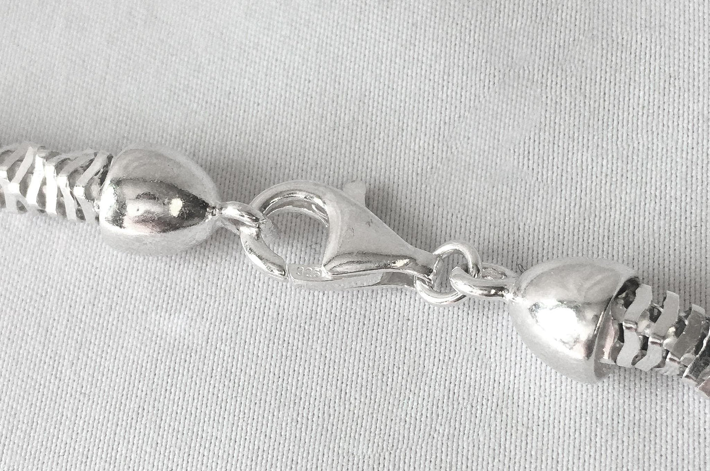 Vintage Milor 925 Italy Stacked Square Chain Necklace, Roughly 20", Roughly 4mm Width, Unique Unisex Chain