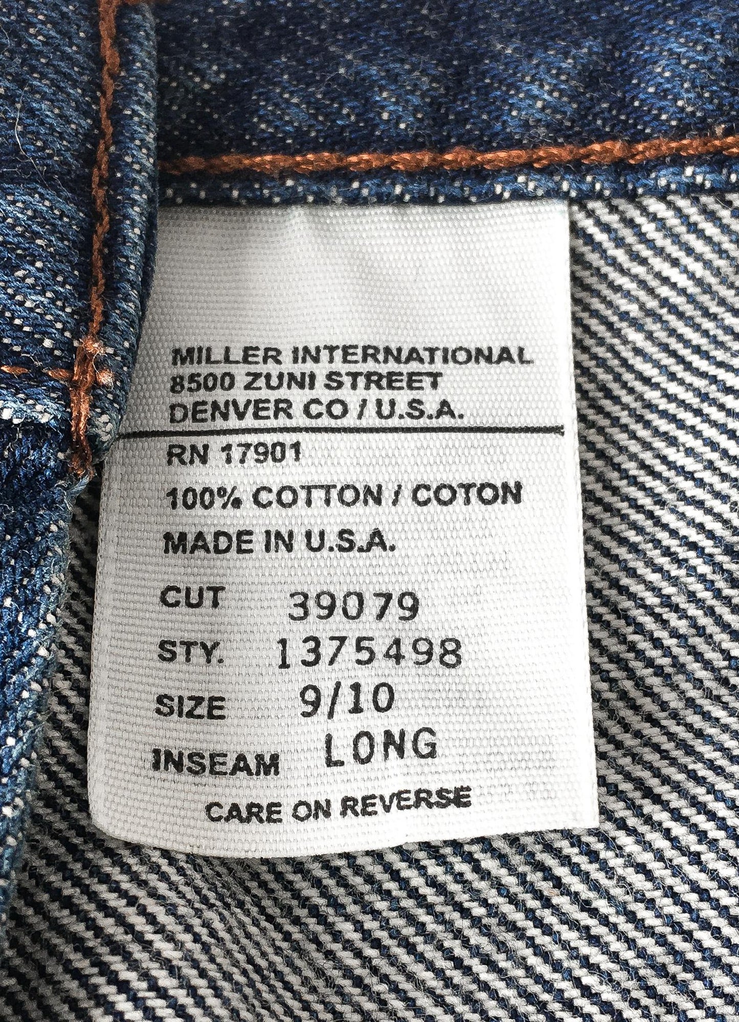 Vintage Rockies Dark Wash High Rise Straight Leg Tapered Jeans, Sz. 28" x 33", Vintage Western Jeans