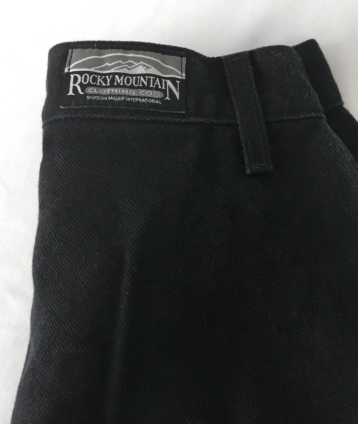 Vintage Rockies Black Tapered Mom Jeans, Sz. 25" x 32", Vintage Everyday Classic Western Jeans