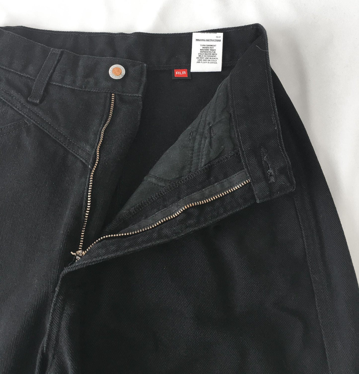Vintage Rockies Black Tapered Mom Jeans, Sz. 25" x 32", Vintage Everyday Classic Western Jeans