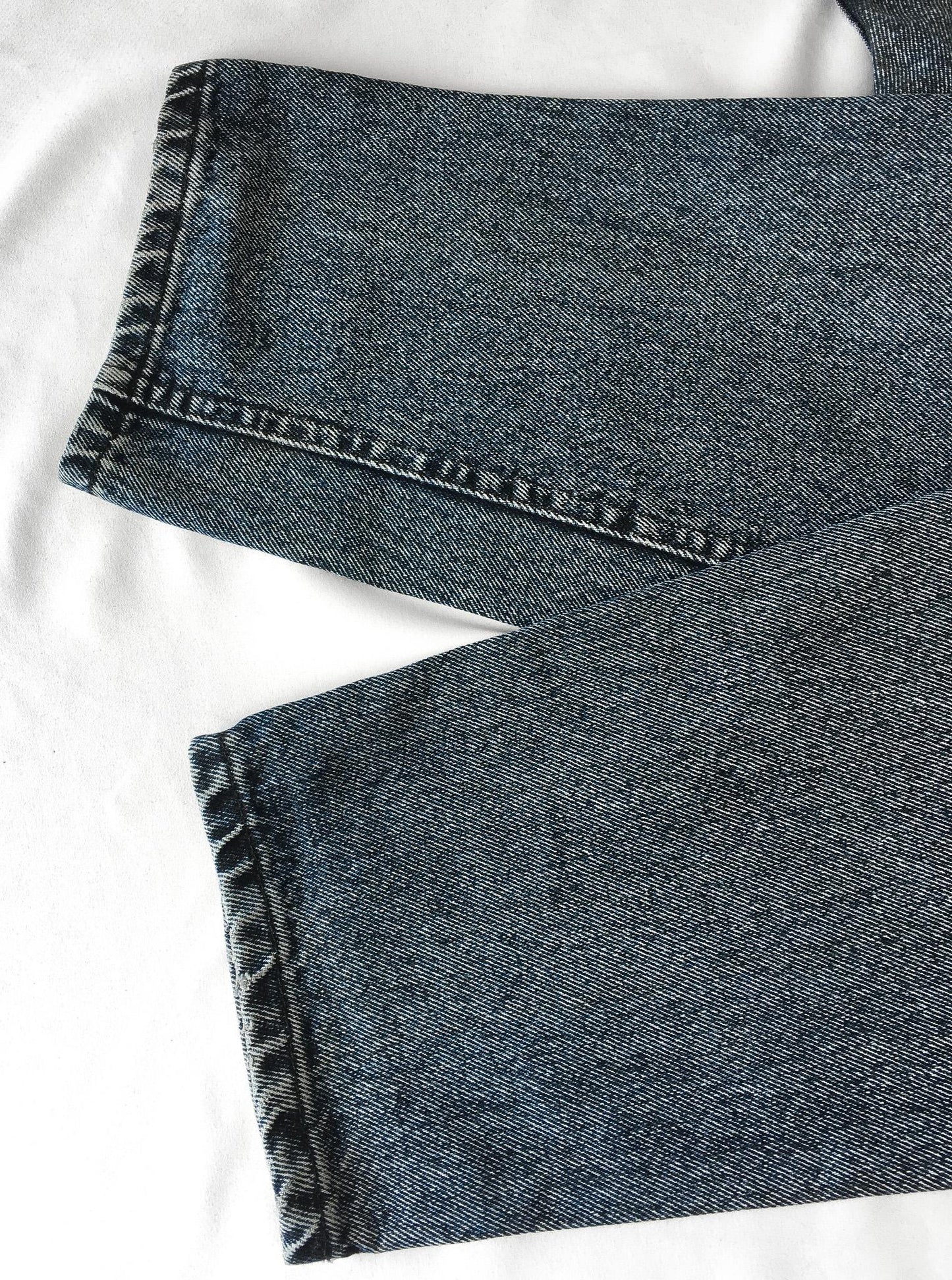 Vintage Lee Acid Dark Wash Straight Leg Tapered Denim Jeans, 29" x 32"