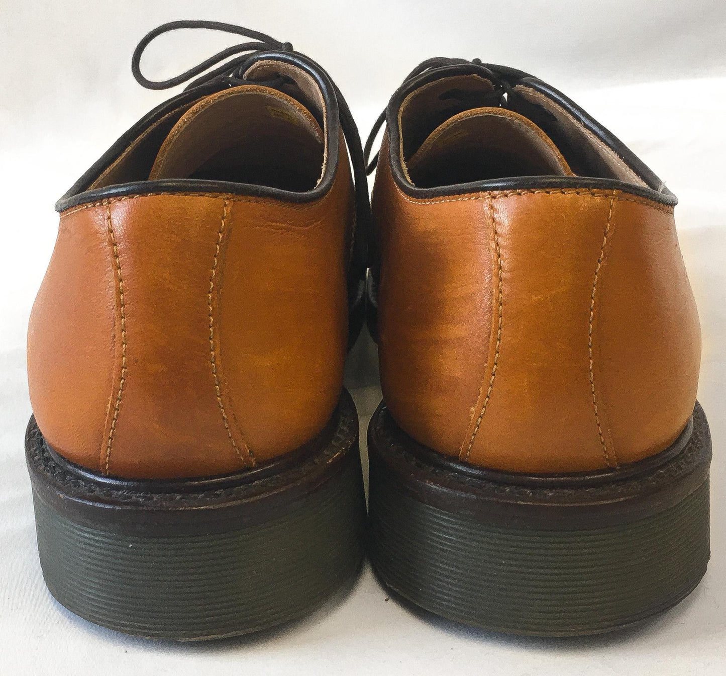 Vintage Dr. Martens Octavius Tan/Brown Leather Oxford Loafers, Men's Sz. 13, Vintage Dr. Martens Preppy Academia Style Dress Shoes