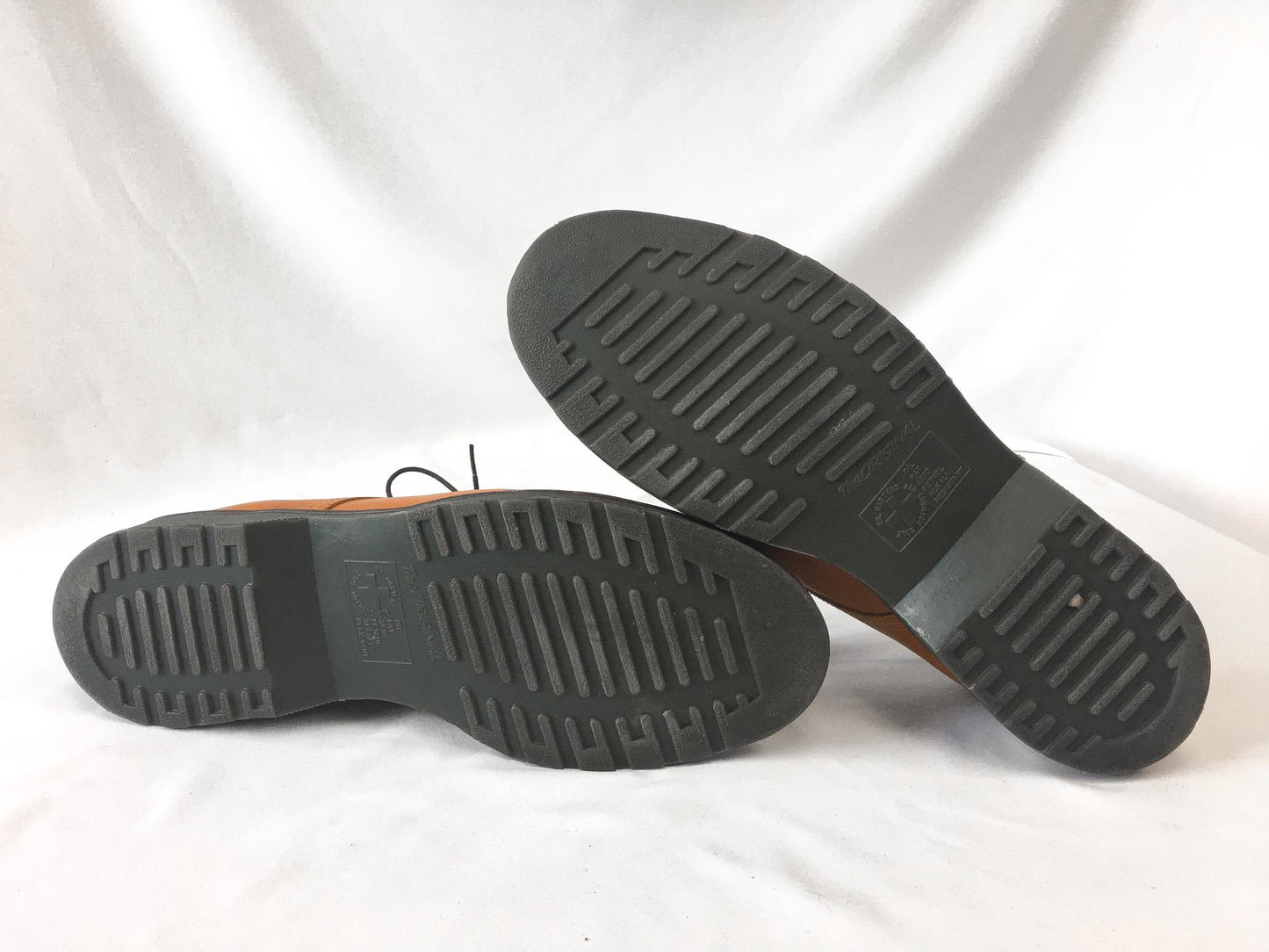 Vintage Dr. Martens Octavius Tan/Brown Leather Oxford Loafers, Men's Sz. 13, Vintage Dr. Martens Preppy Academia Style Dress Shoes