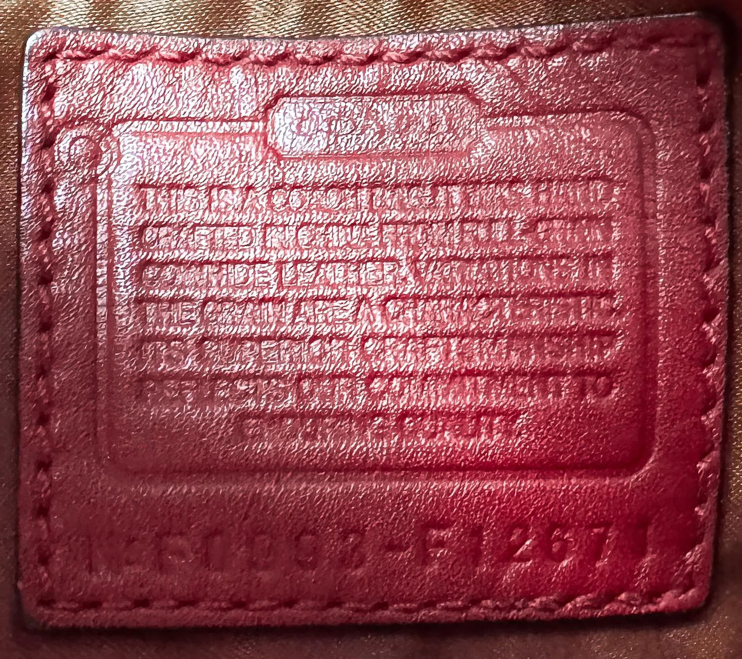 Coach Zoe Red Leather Hobo Shoulder Bag Style 12671