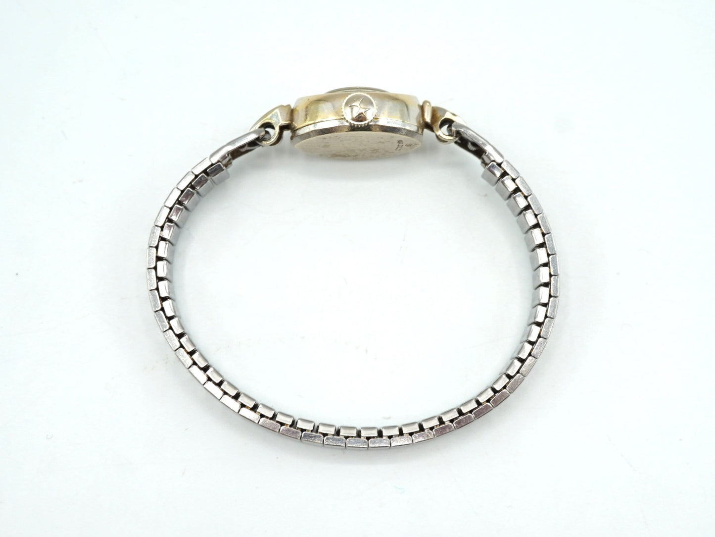 Vintage 14K White Gold CROTON Ladies Cocktail Watch, Speidel Expandable Band, Collector Watches, Not Working