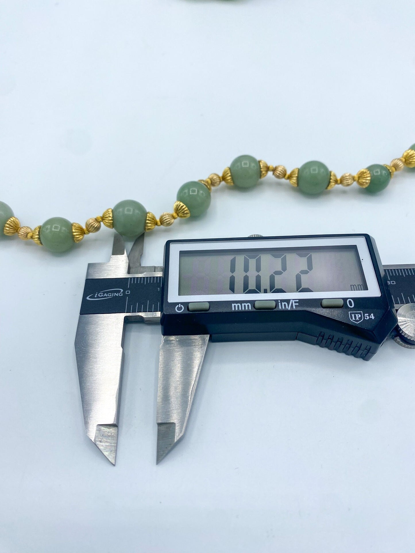 Vintage Miriam Haskell Jade/Jadeite and 12k Gold Filled Necklace/Choker, Vintage 1970's