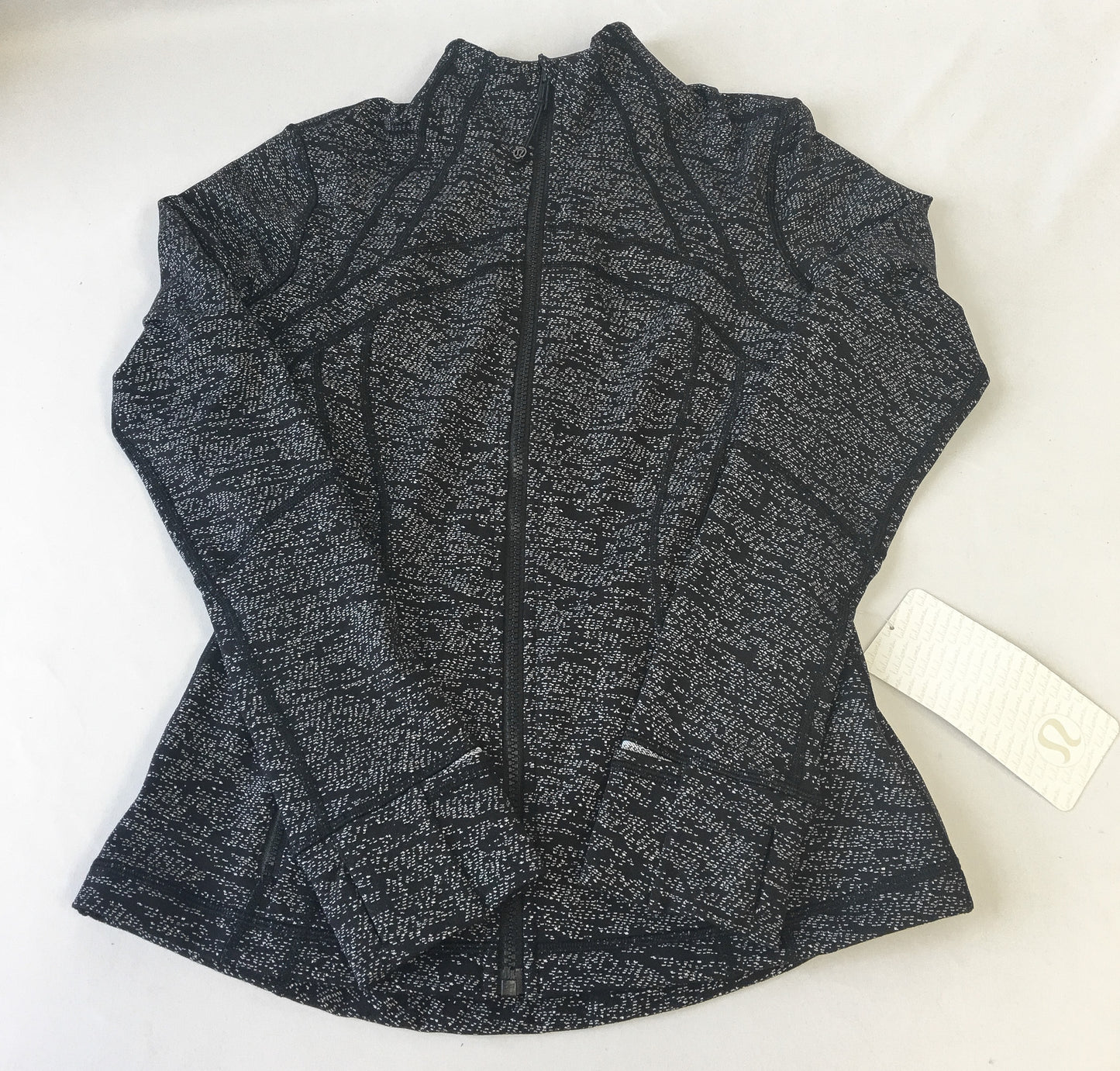 NWT Lululemon Define Jacket Women’s Black Speckled Running Jacket Size 8