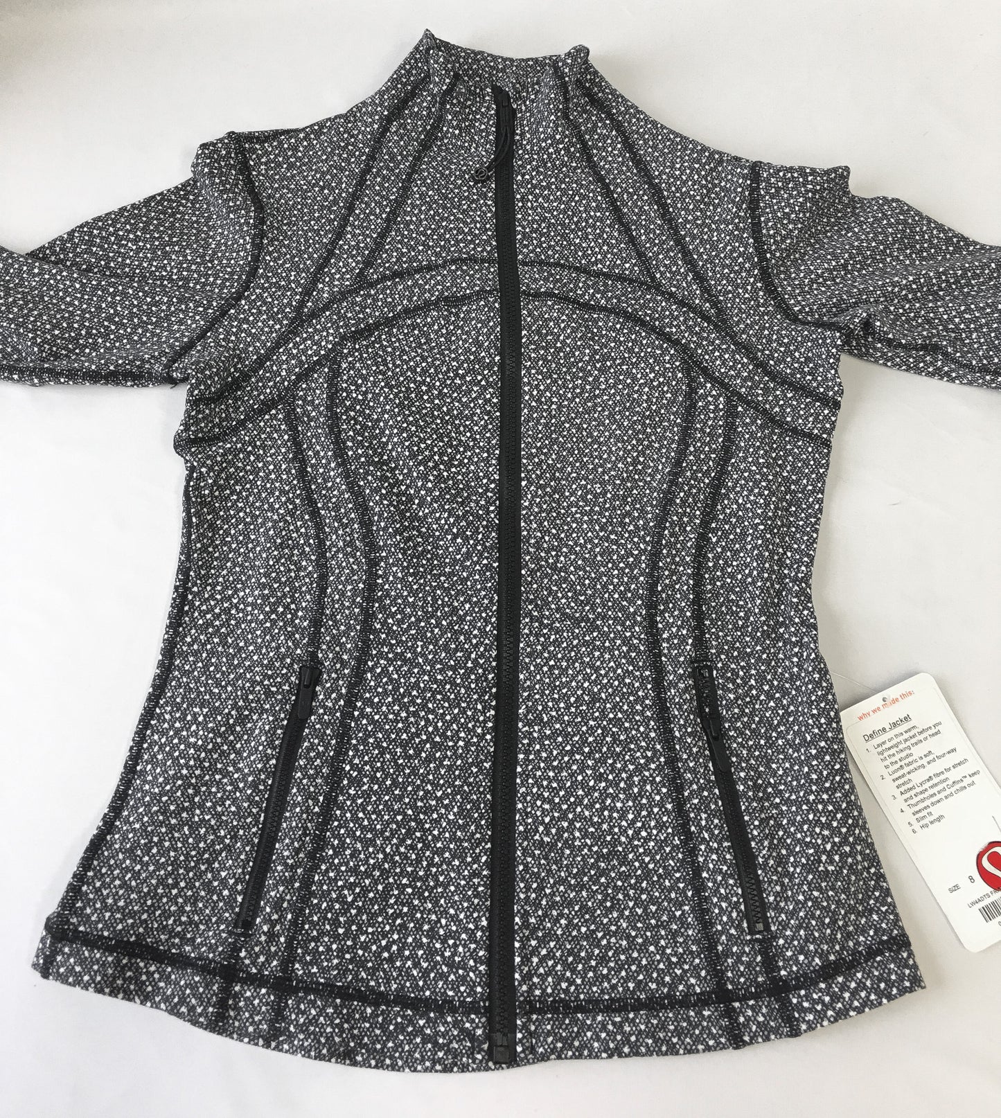 NWT Lululemon Define Jacket Women’s Gray Speckled Running Jacket Size 8