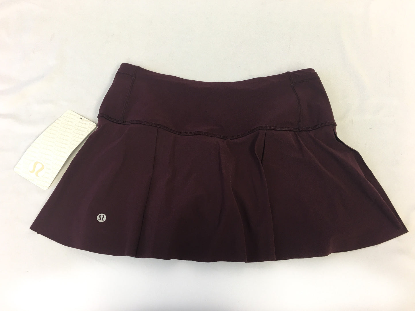 NWT Lululemon Hit Your Stride Maroon Skirt, Sz. 4