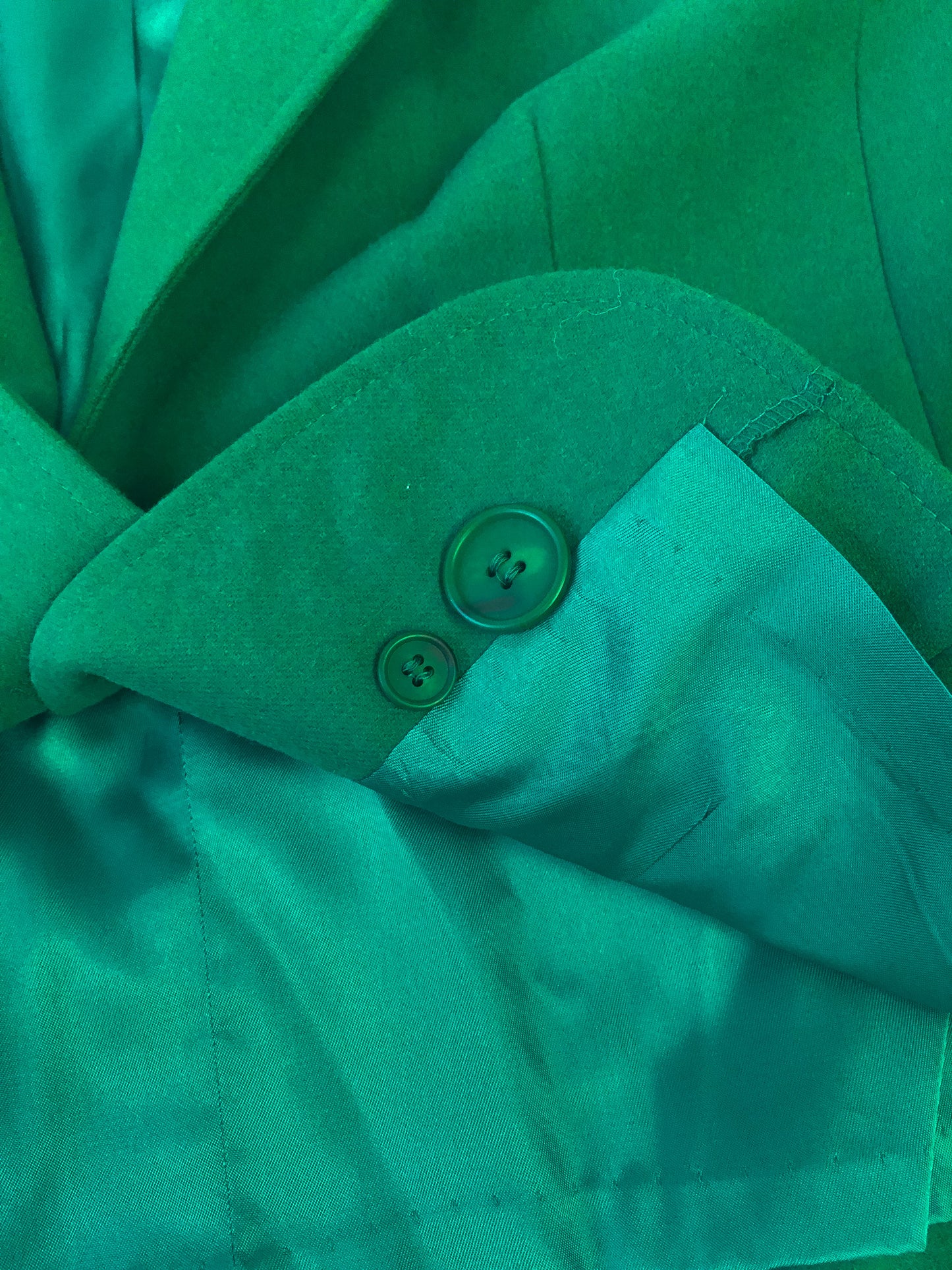 Vintage Pendleton Kelley Green Wool Blazer, Women's Sz. S/M