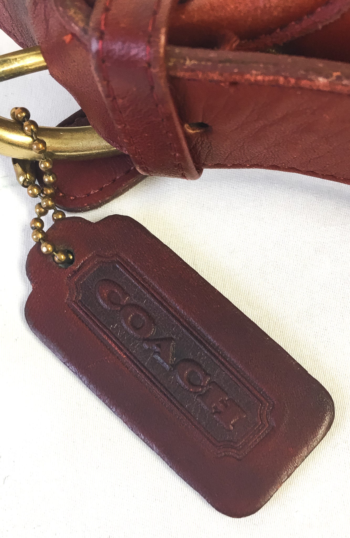 80s Coach Leatherware Whitney Soho Flap Red Leather Crossbody Bag, Vintage Rare Coach Handbag