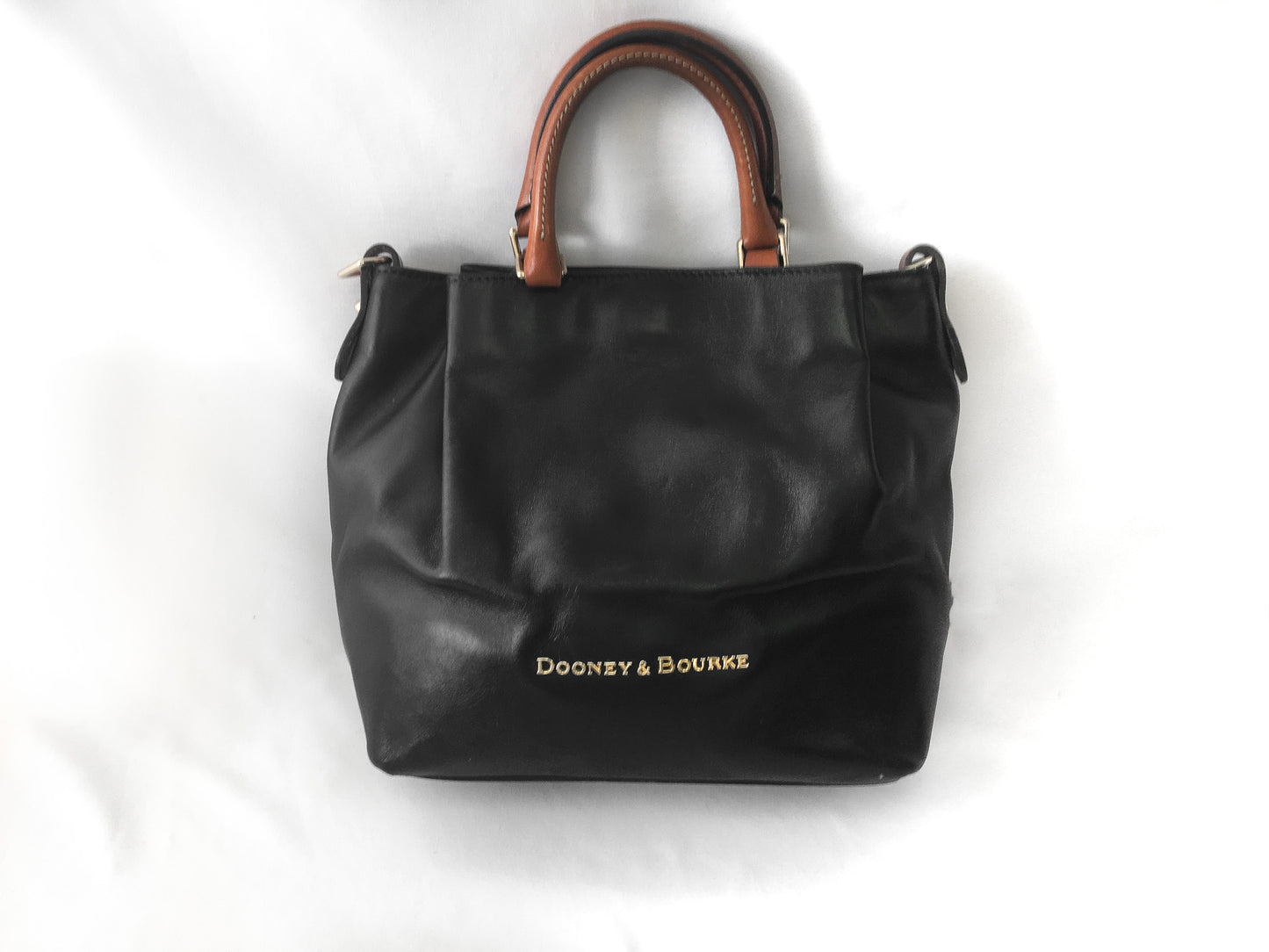 Dooney and Bourke Barlow Black Leather Top Handle Bag