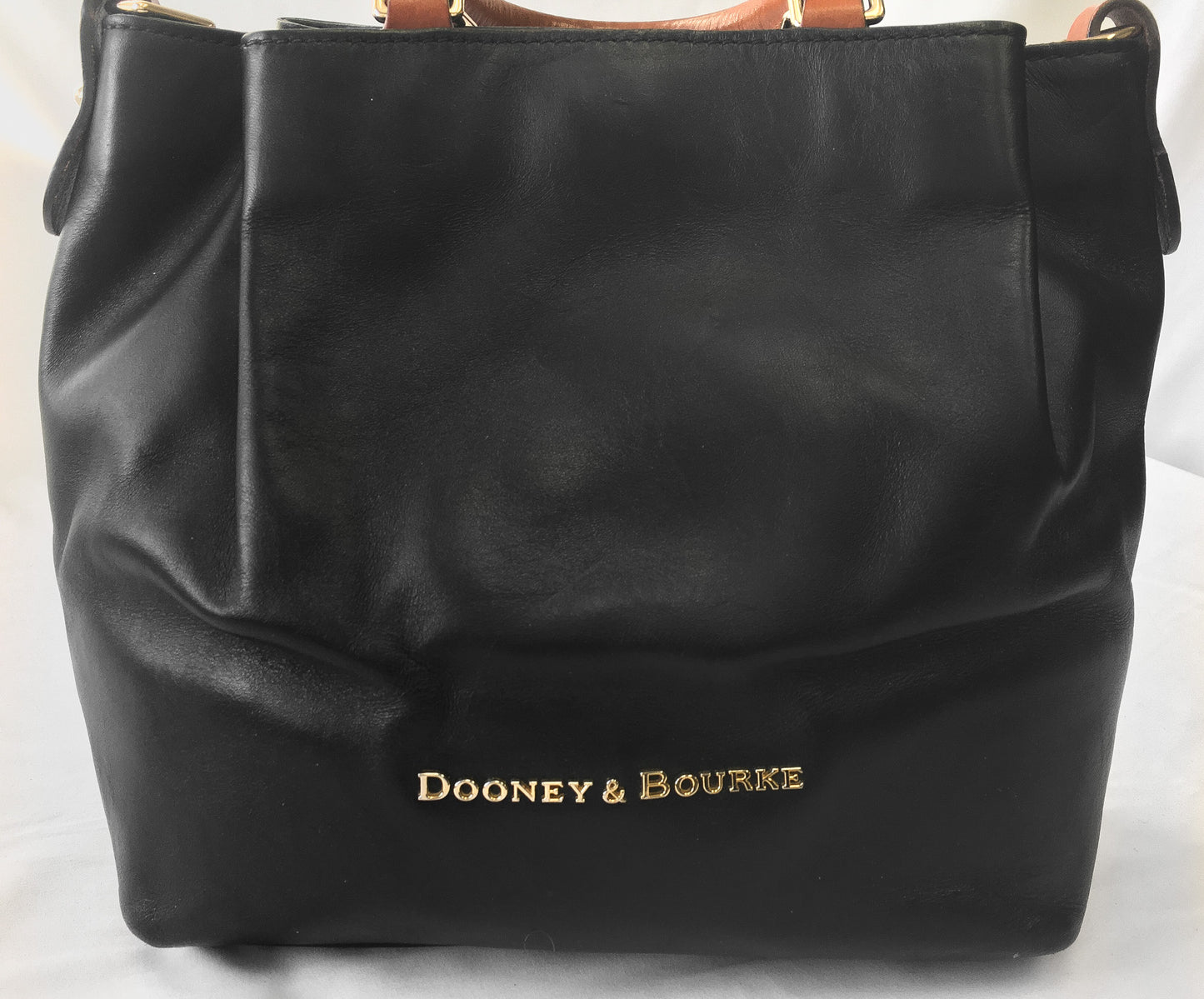 Dooney and Bourke Barlow Black Leather Top Handle Bag