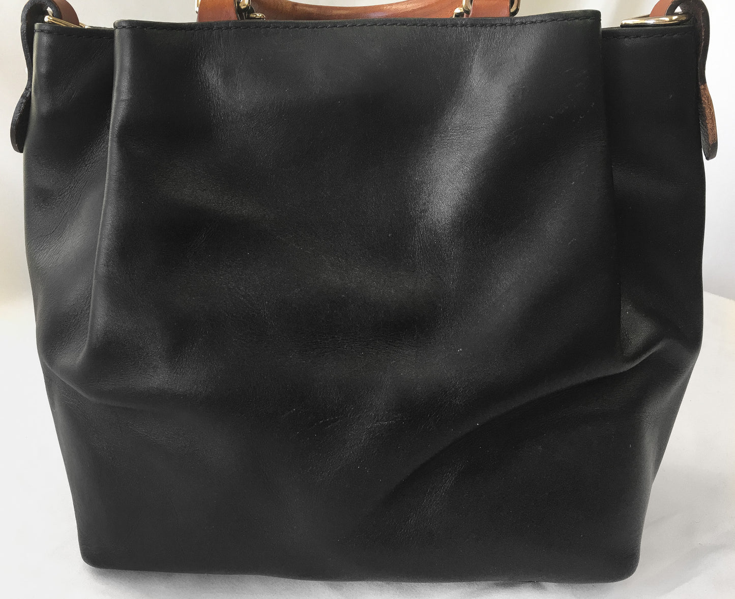 Dooney and Bourke Barlow Black Leather Top Handle Bag
