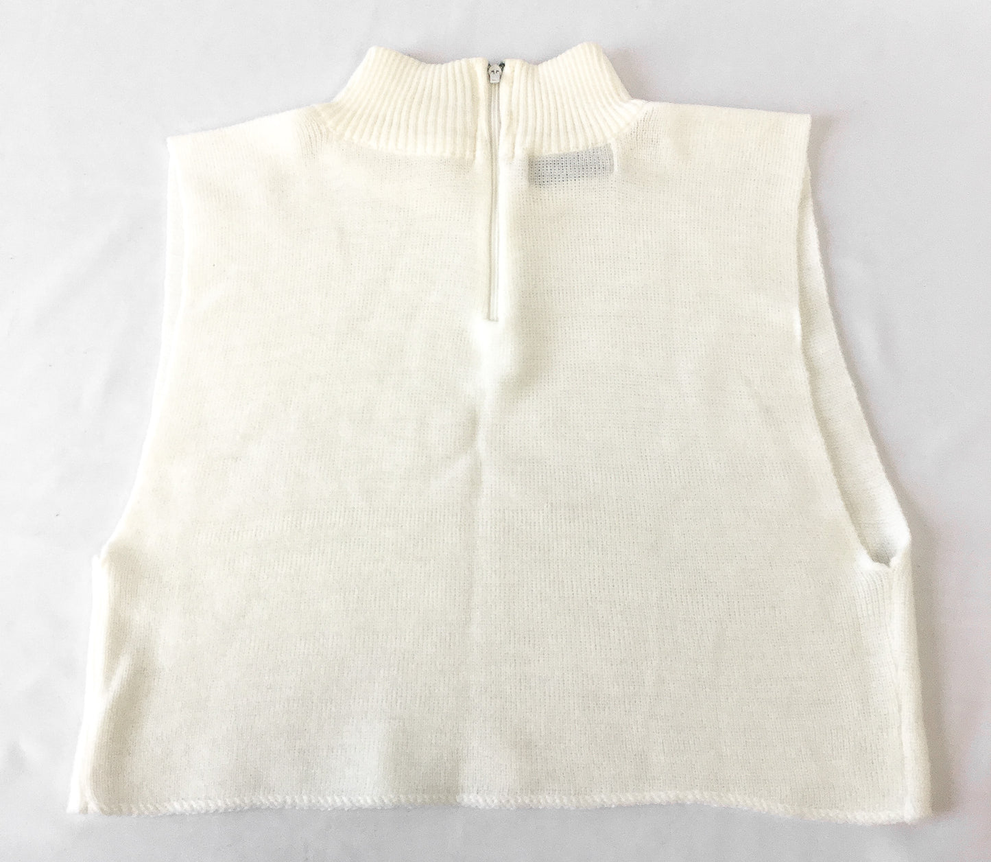Vintage Crop Mockneck Sweaters in Red, White, and Blue