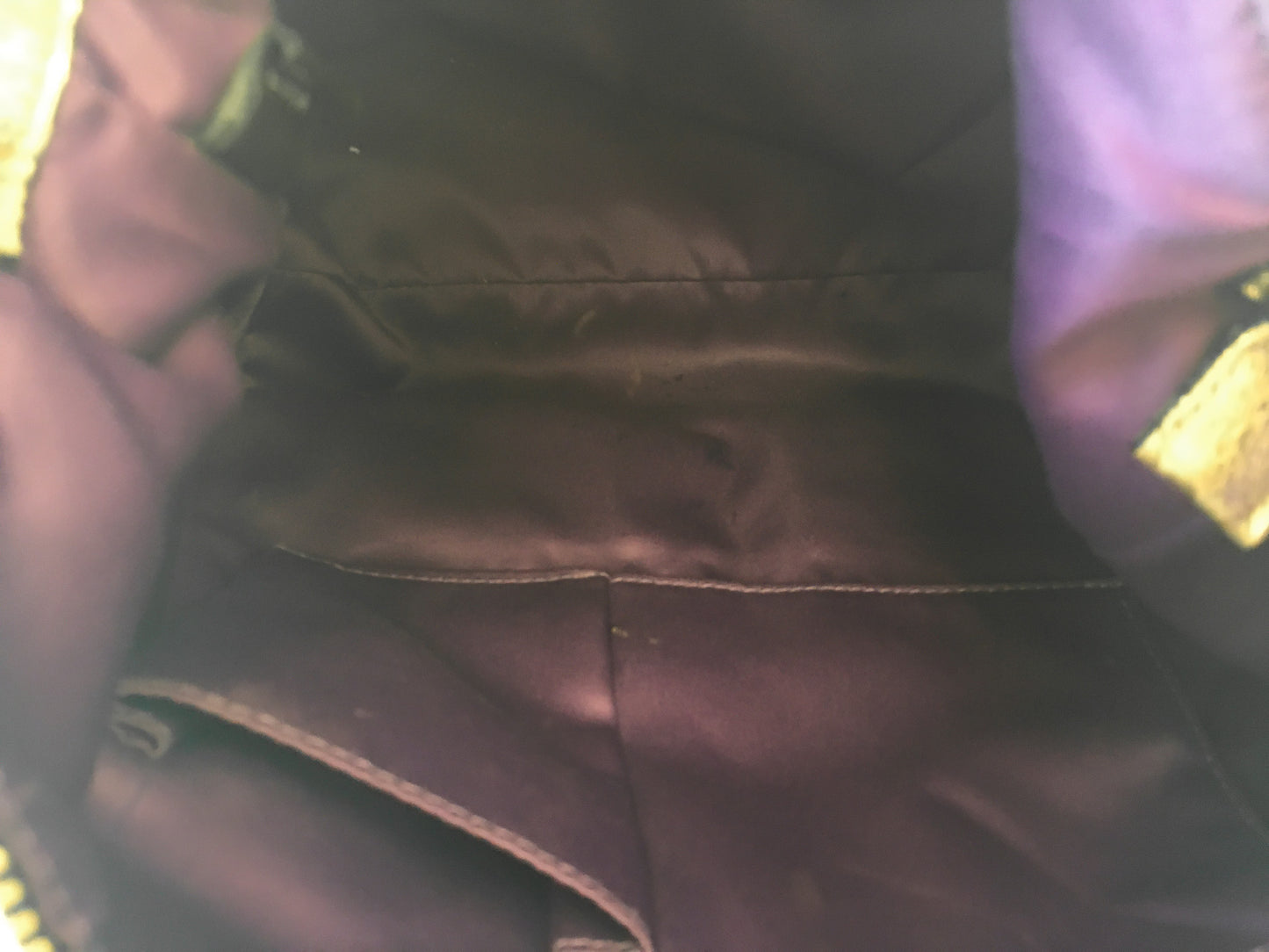 Y2K 00s Coach Poppy Black and Gold Double Pocket Canvas Leather Metallic Shoulder Bag and Matching Wristlet