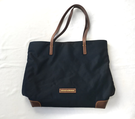 Dooney and Bourke Navy Nylon Tote Shopper Bag