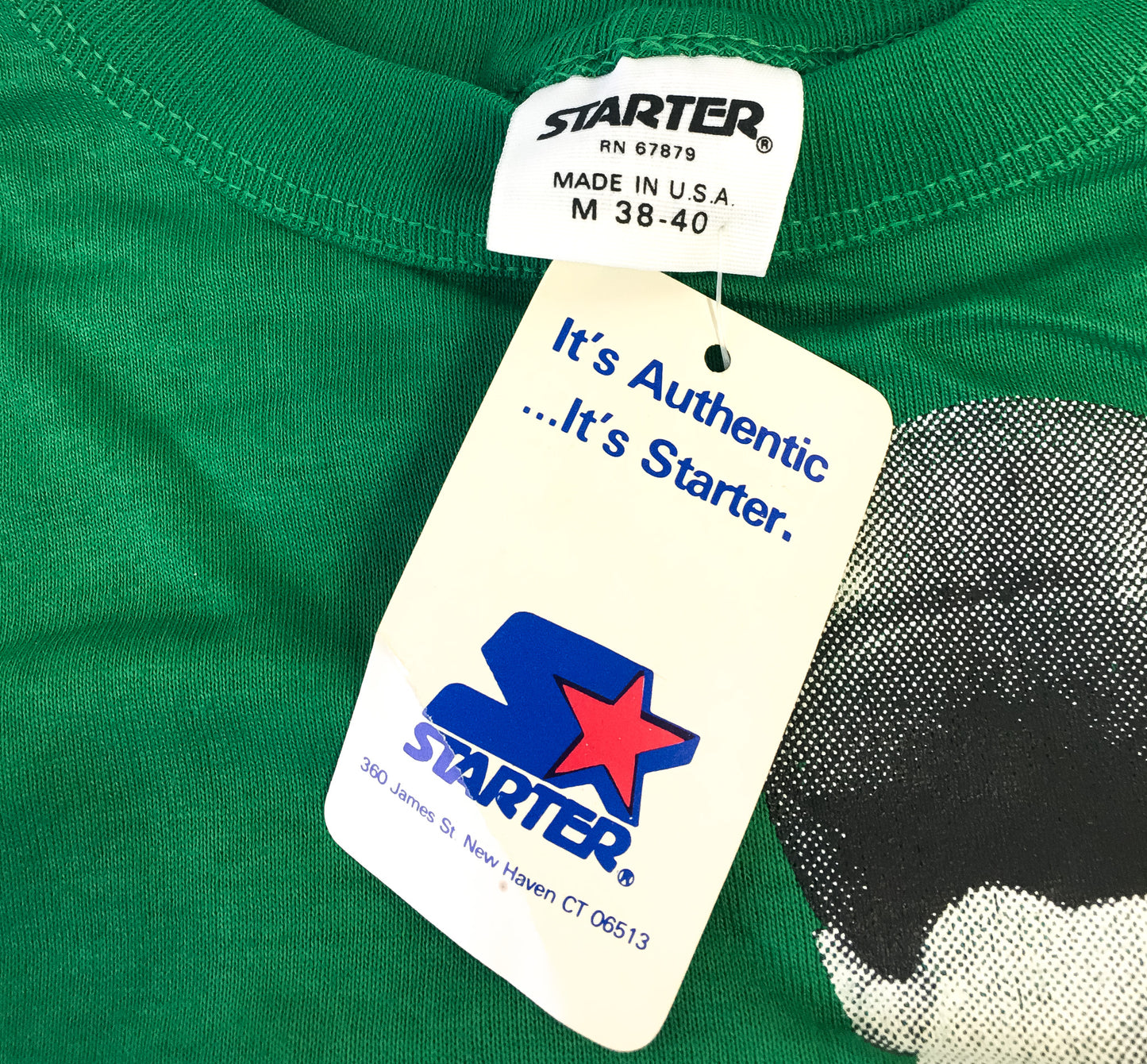 NWT Vintage 1989 Larry Bird Green Boston Celtics T Shirt, Men's Sz. S