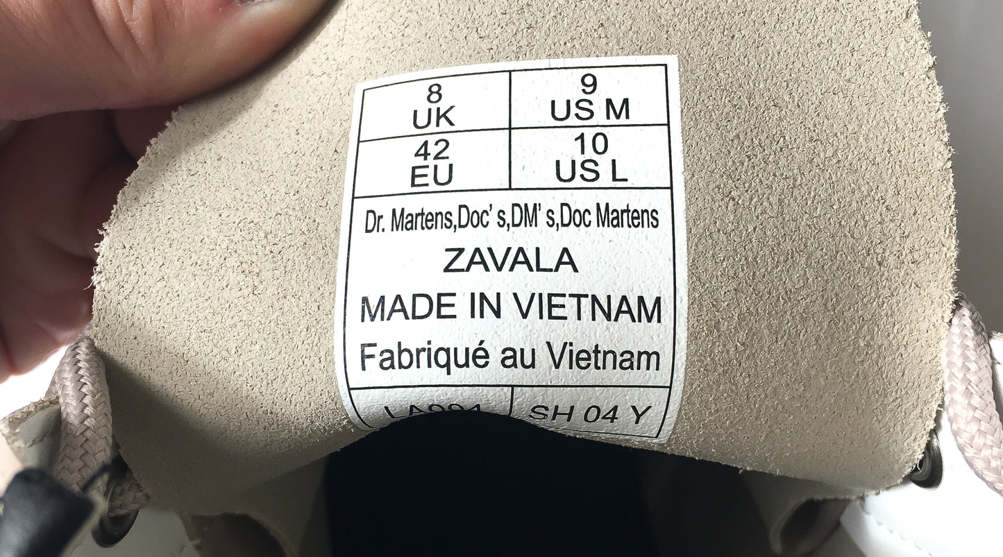Dr. Martens Zavala "Vintage Taupe" Boots, Women's Sz. 9, Men's Sz. 8