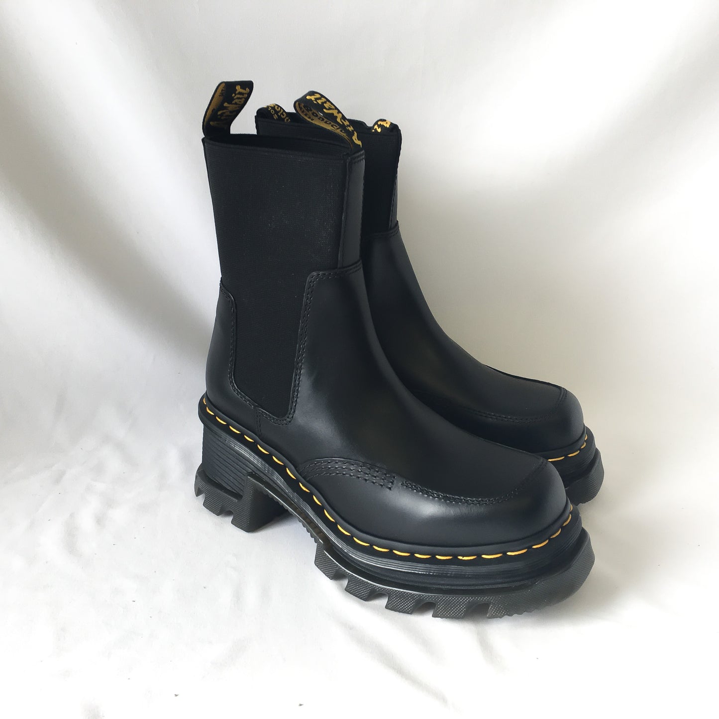 Dr. Martens Corran Chelsea Black Platform Boots, Women's Sz. 7