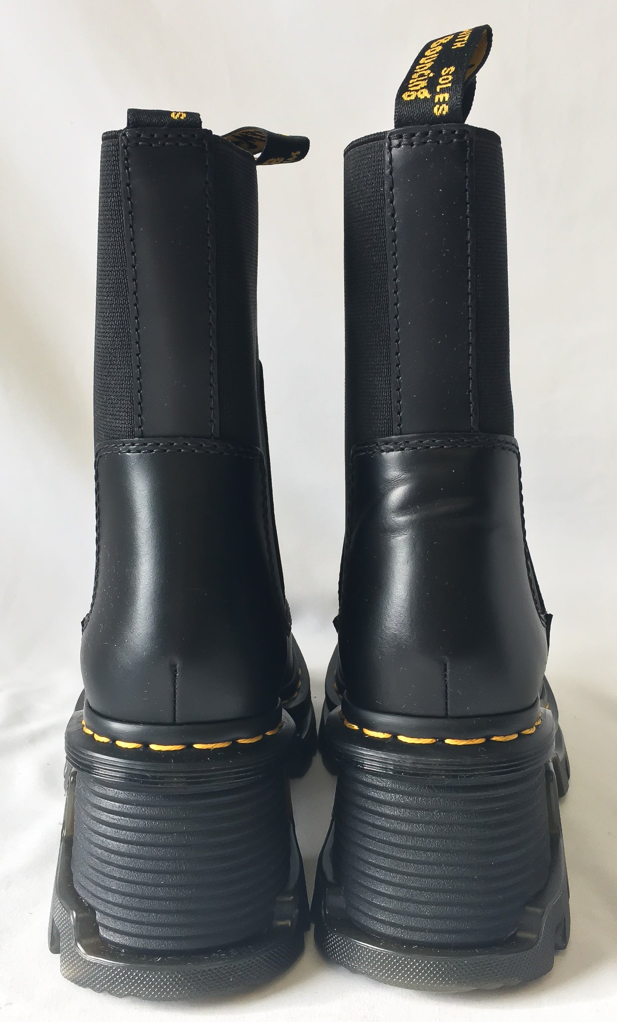 Dr. Martens Corran Chelsea Black Platform Boots, Women's Sz. 7