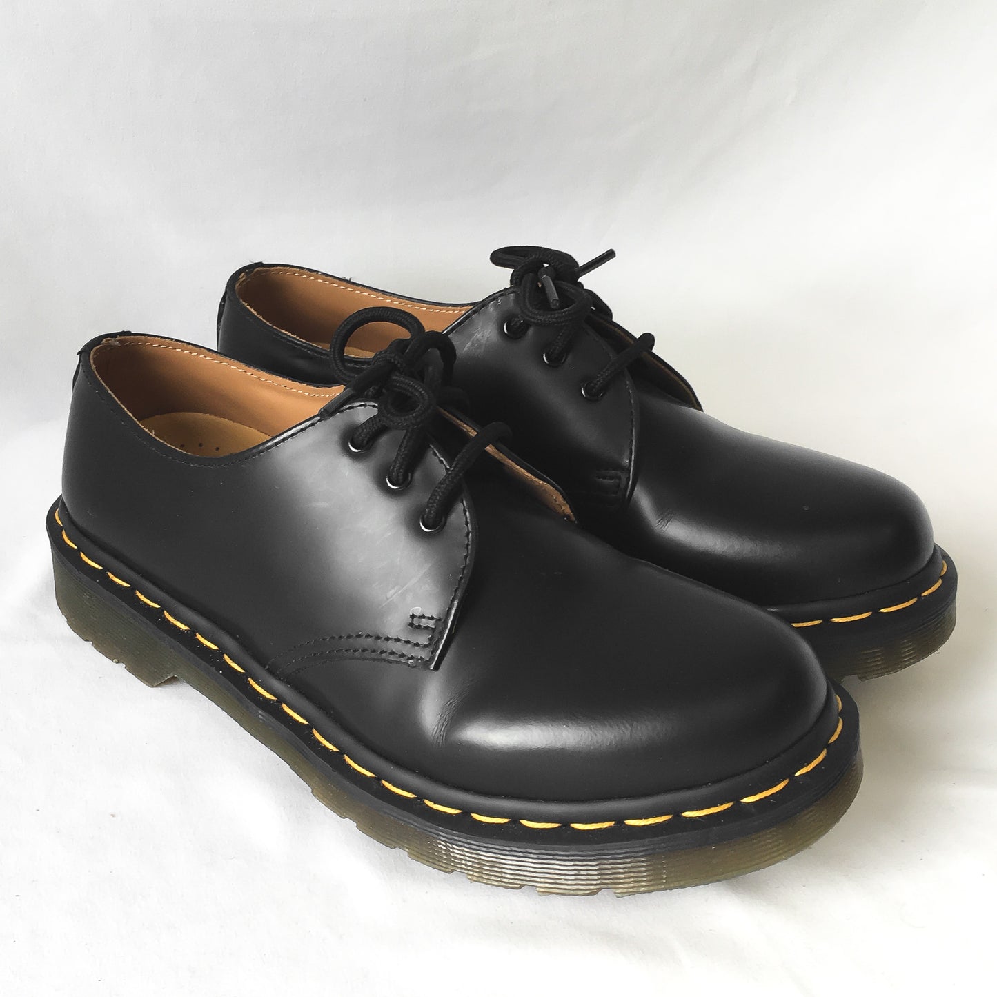 Dr. Martens 1461 Black Leather Loafers, Women's Sz. 8