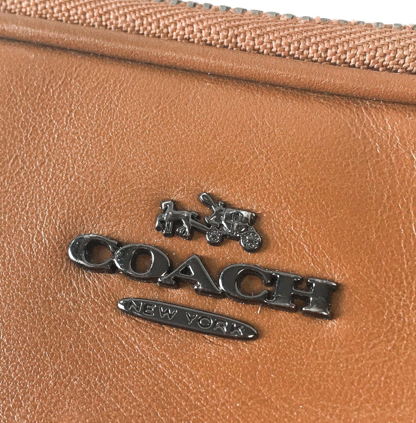 Coach x Disney Mickey Mouse Brown Sadie Leather Crossbody Bag