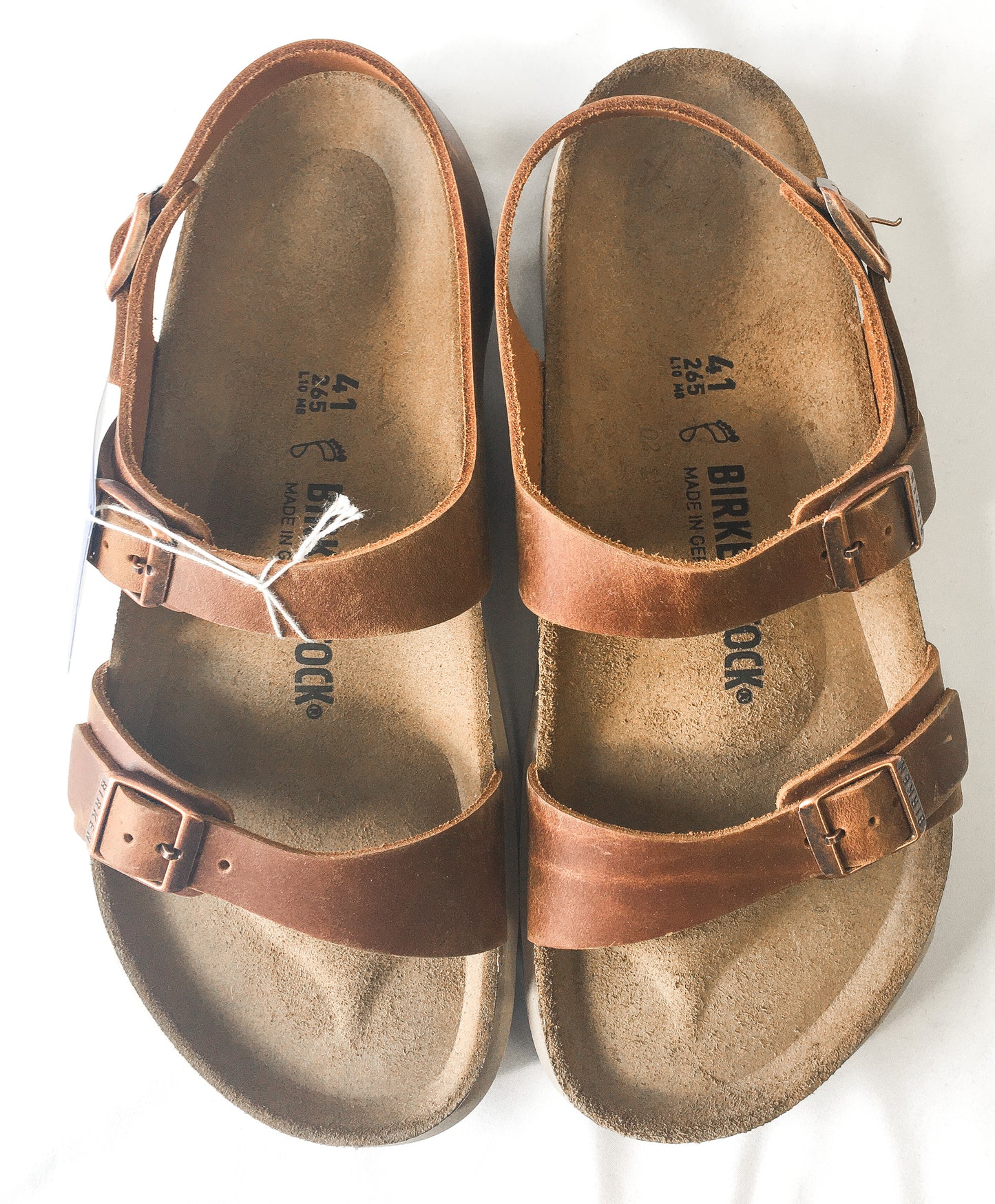 Birkenstock Sonora CT Ginger Brown Sandals, Women's 10, Men's 8, Box Damage