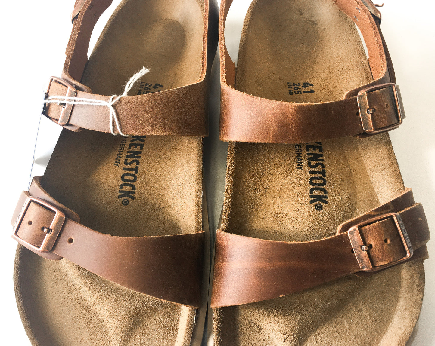 Birkenstock Sonora CT Ginger Brown Sandals, Women's 10, Men's 8, Box Damage