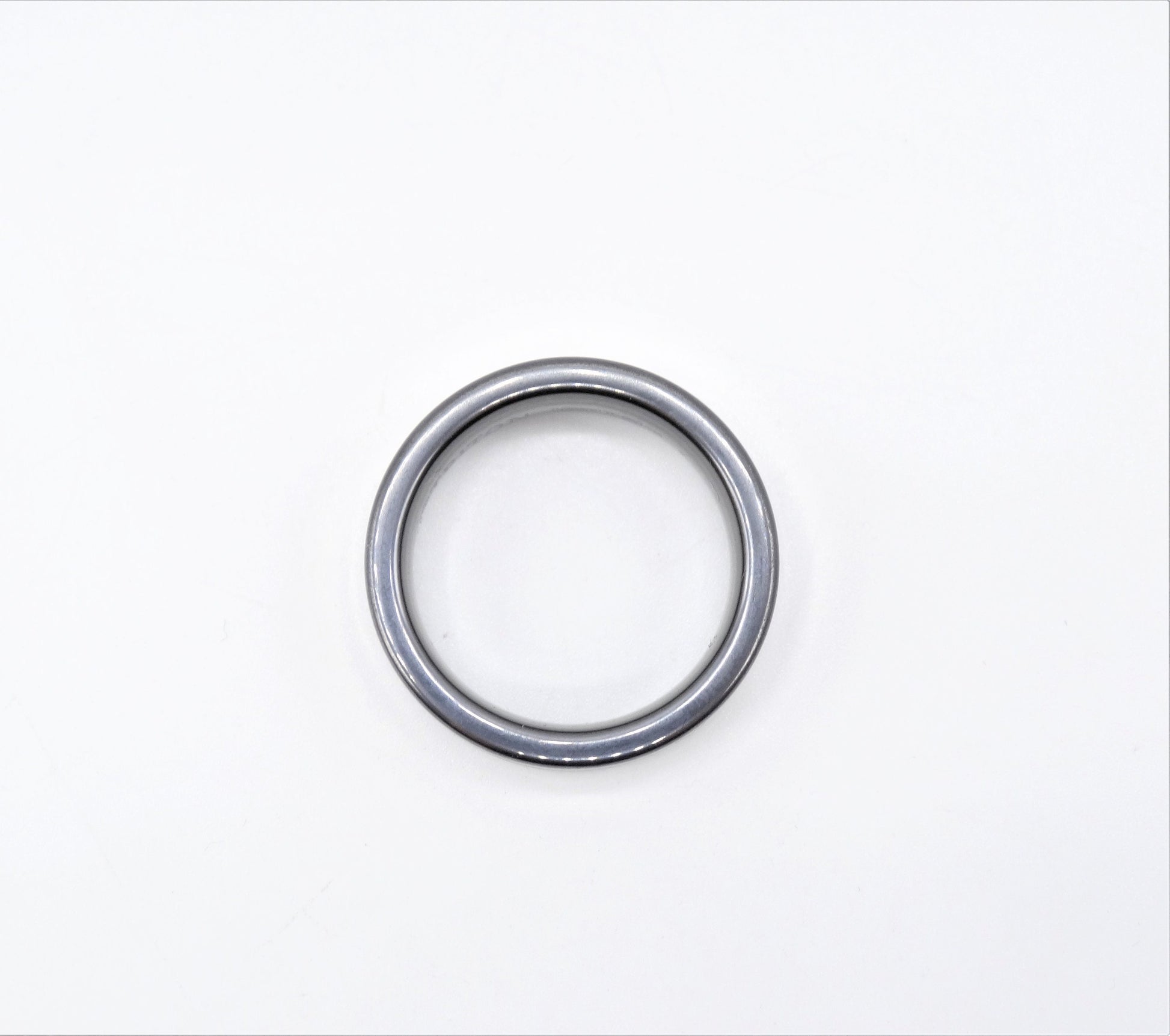 Vintage TRITON Black Diamond and Tungsten Carbide Men's Ring Band, Everyday Estate Jewelry, Ring Size 10 1/2