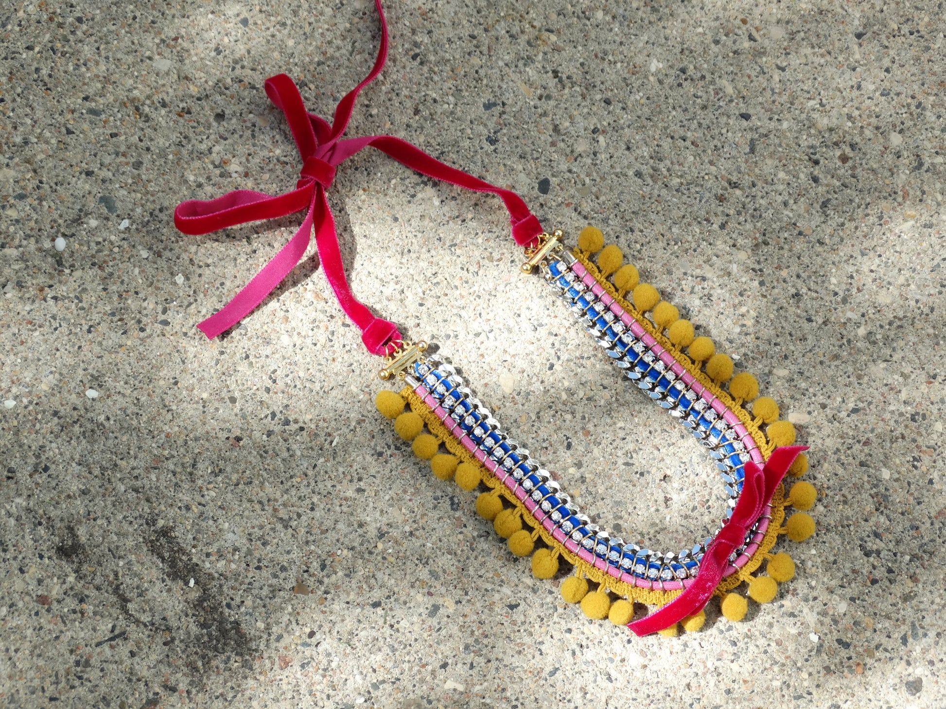AKONG LONDON Tribal Couture Designer Necklace, Bohemian Jewelry, Wearable Multi Media
