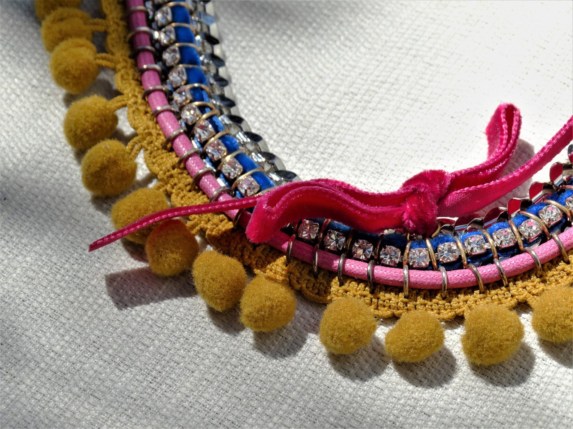 AKONG LONDON Tribal Couture Designer Necklace, Bohemian Jewelry, Wearable Multi Media