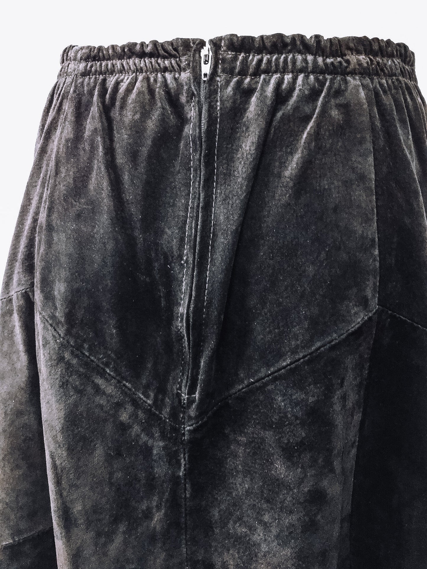Vintage Pioneer Wear Black Leather Maxi Skirt, Vintage Sz. 12
