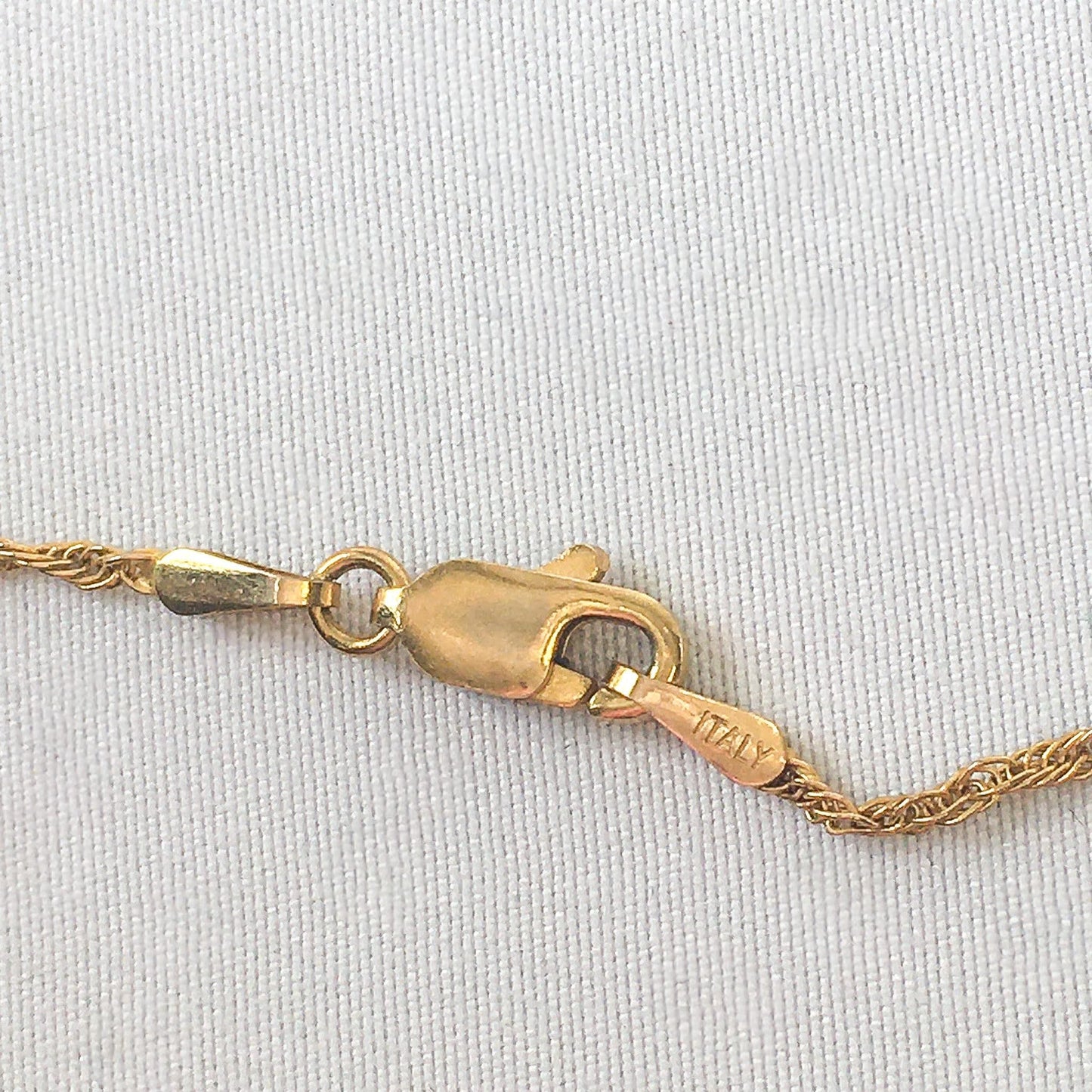 Vintage 14k Gold Cross on 14k Gold Chain, Abstract Cross, Unidentified Makers Mark
