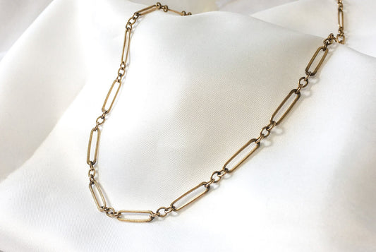 Vintage Unique WINARD 12k Gold Filled Paperclip Chain, Vintage Costume Jewelry